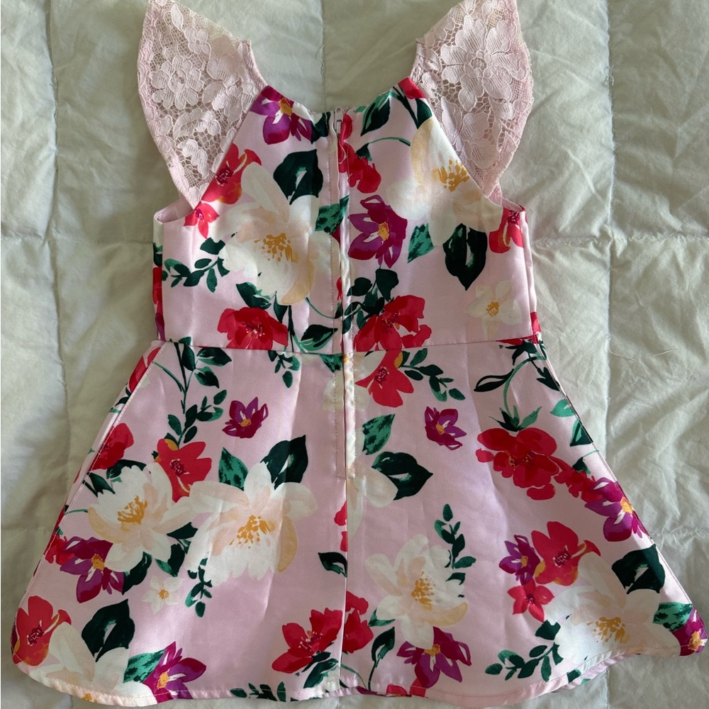Floral Lace Ruffle Dress - Picture 4 of 8
